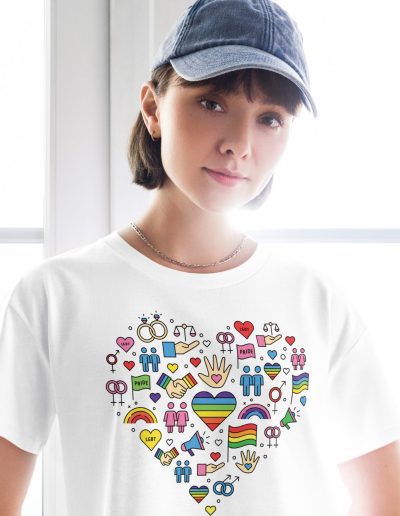 LGBTQ+ Pride Icons crop top