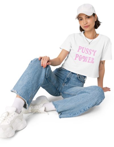 PUSSY POWER feministický crop top