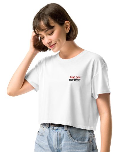 Siamo Tutti Antifascisti nášivka crop top