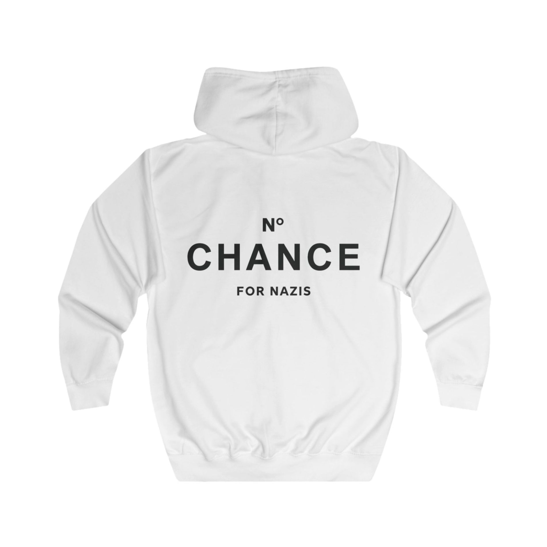No Chance for Nazis unisex mikina s kapucí na zip 1 No Chance for Nazis unisex mikina s kapucí na zip