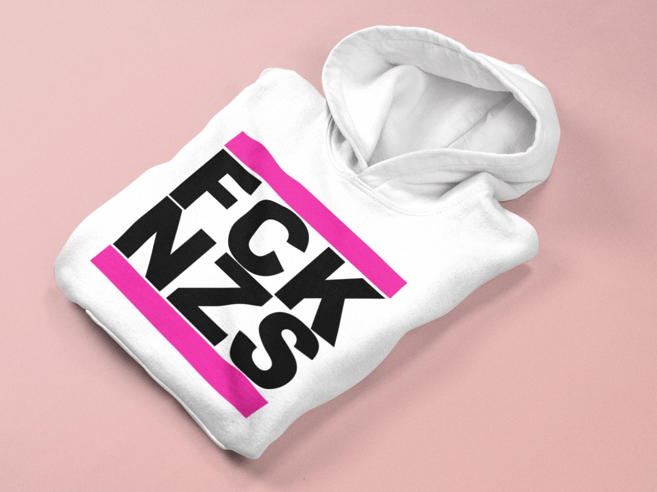 FCK NZS Pink unisex mikina s kapucí