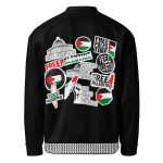 Free Palestine Stickers unisex bomber bunda