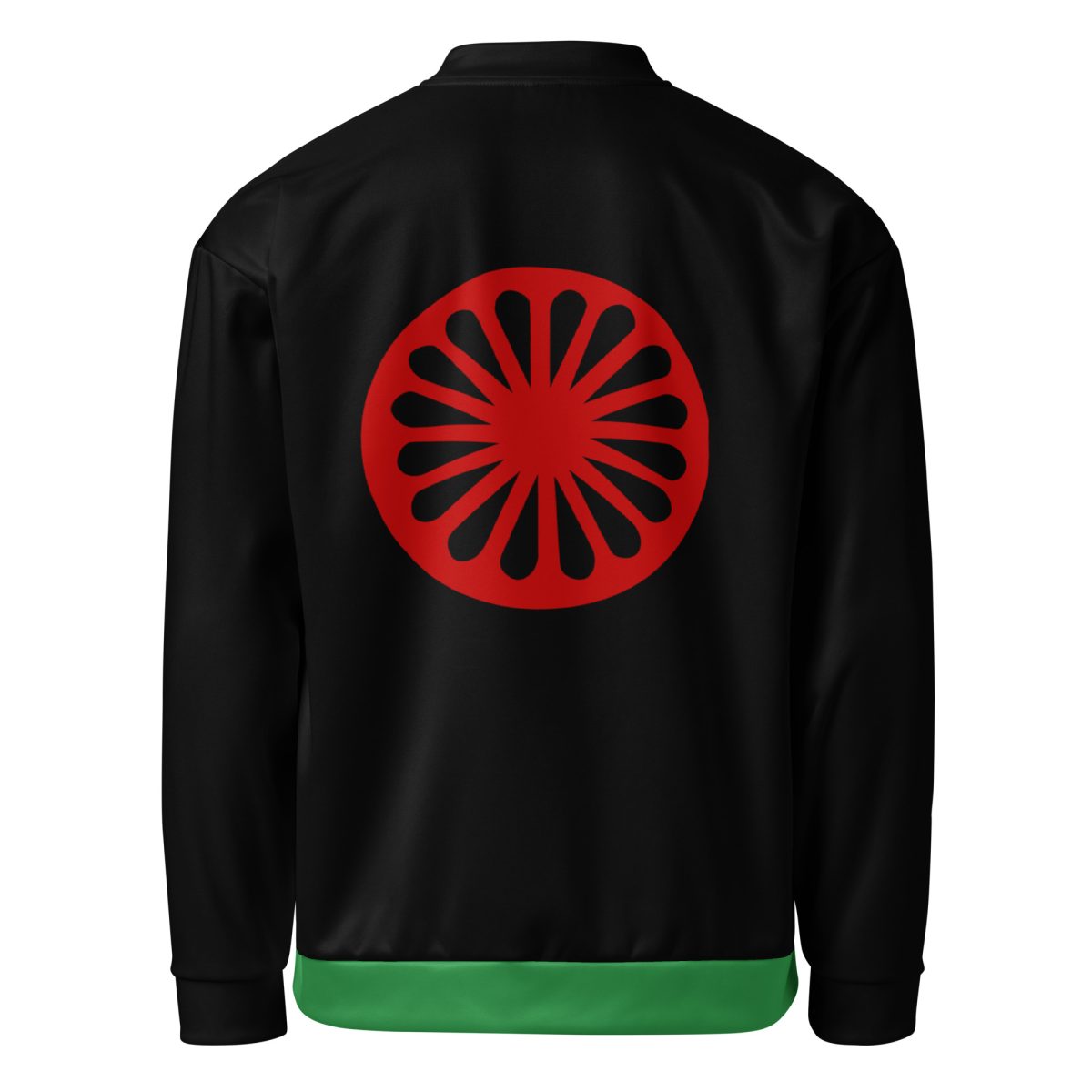 Romské kolo (červená čakra) unisex bomber bunda
