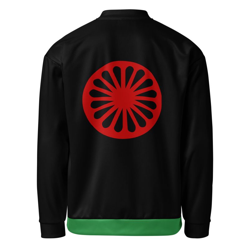 Romské kolo (červená čakra) unisex bomber bunda