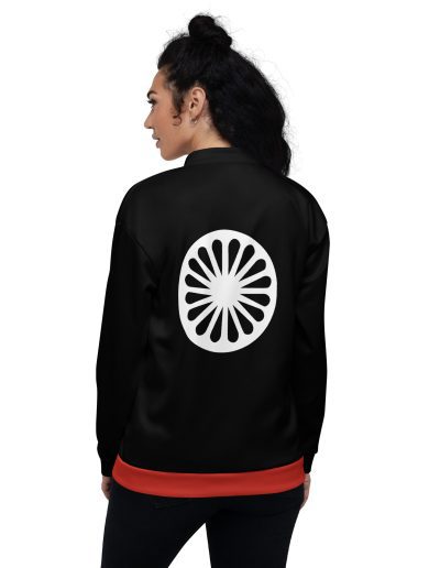 Romské kolo (čakra) unisex bomber bunda