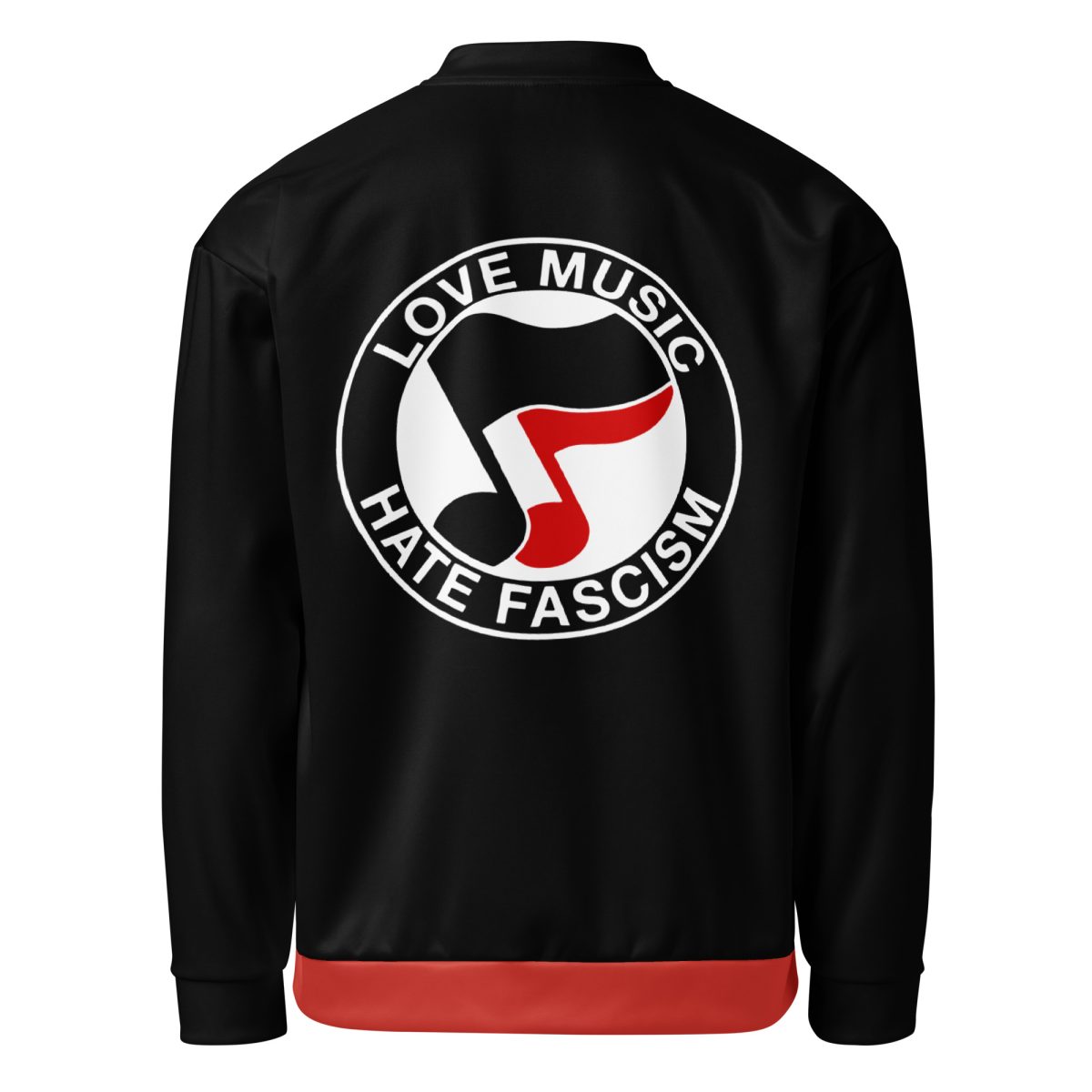 Love Music Hate Fascism unisex bomber bunda