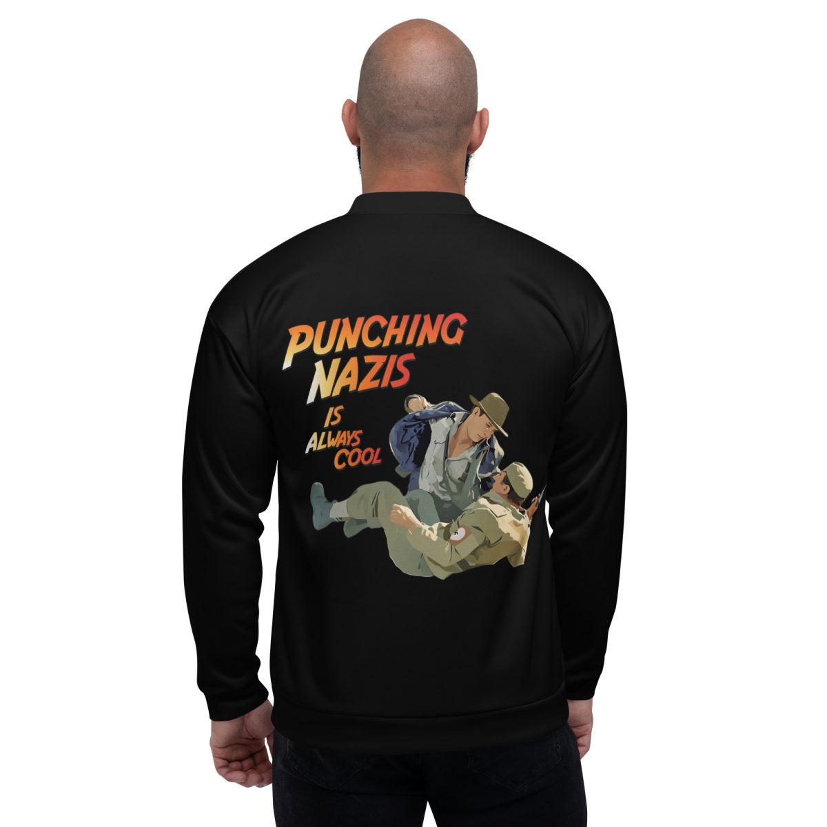 Punching Nazis Is Always Cool unisex bomber bunda
