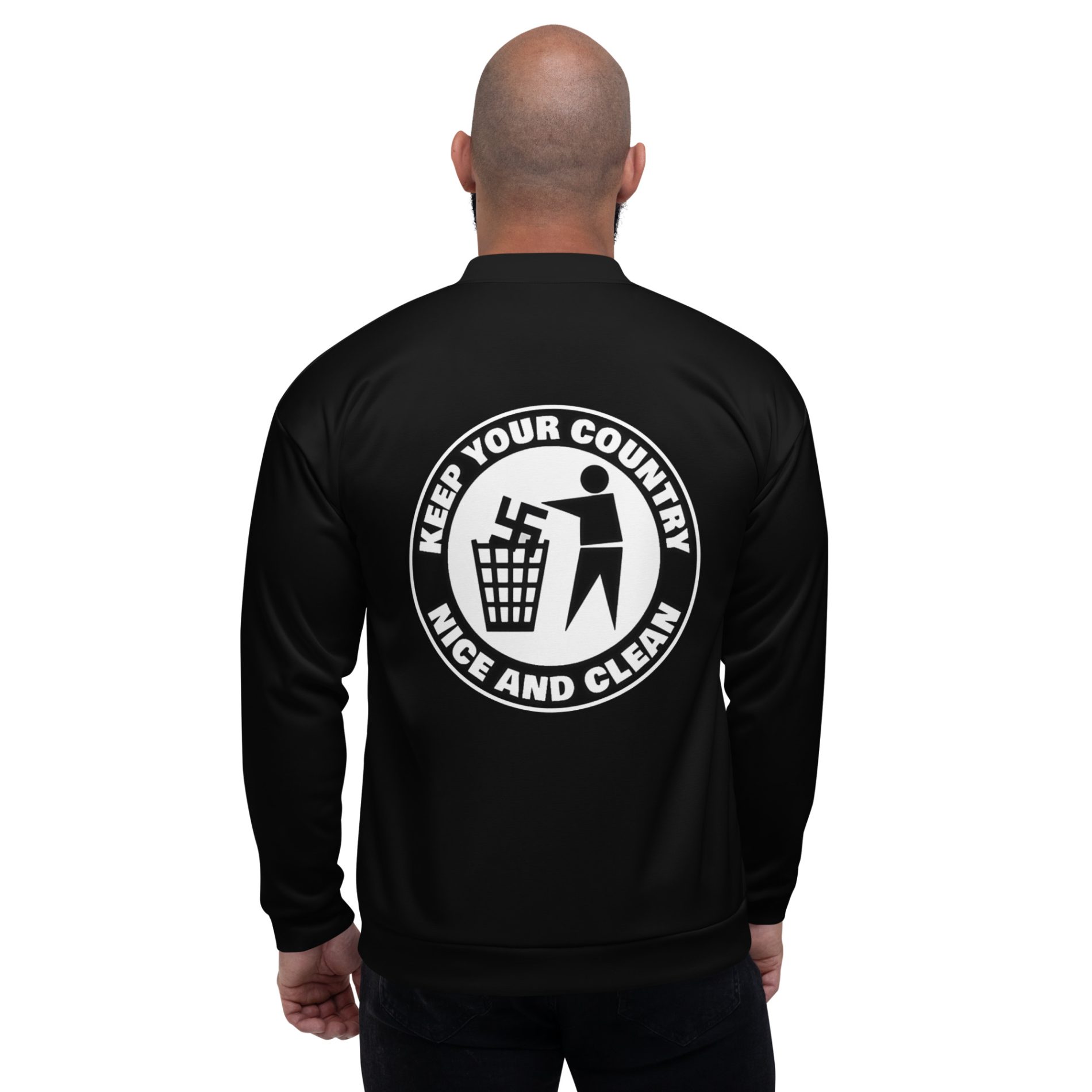 Keep Your Country Nice and Clean unisex bomber bunda