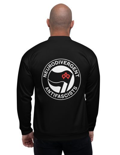 Neurodivergent Antifascists unisex bomber bunda