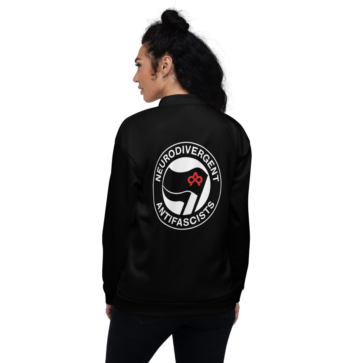 Neurodivergent Antifascists unisex bomber bunda
