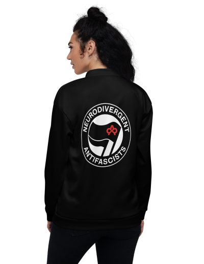 Neurodivergent Antifascists unisex bomber bunda