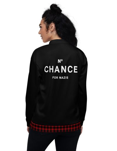 No Chance for Nazis unisex bomber bunda