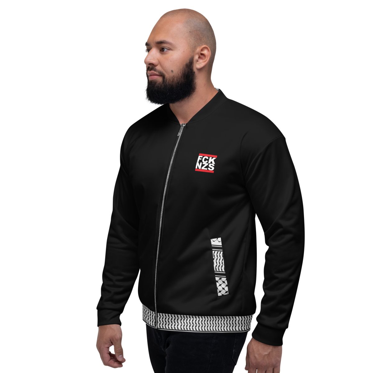Free Palestine Stickers unisex bomber bunda