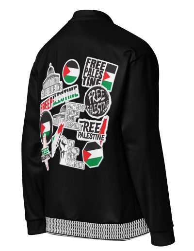 Free Palestine Stickers unisex bomber bunda