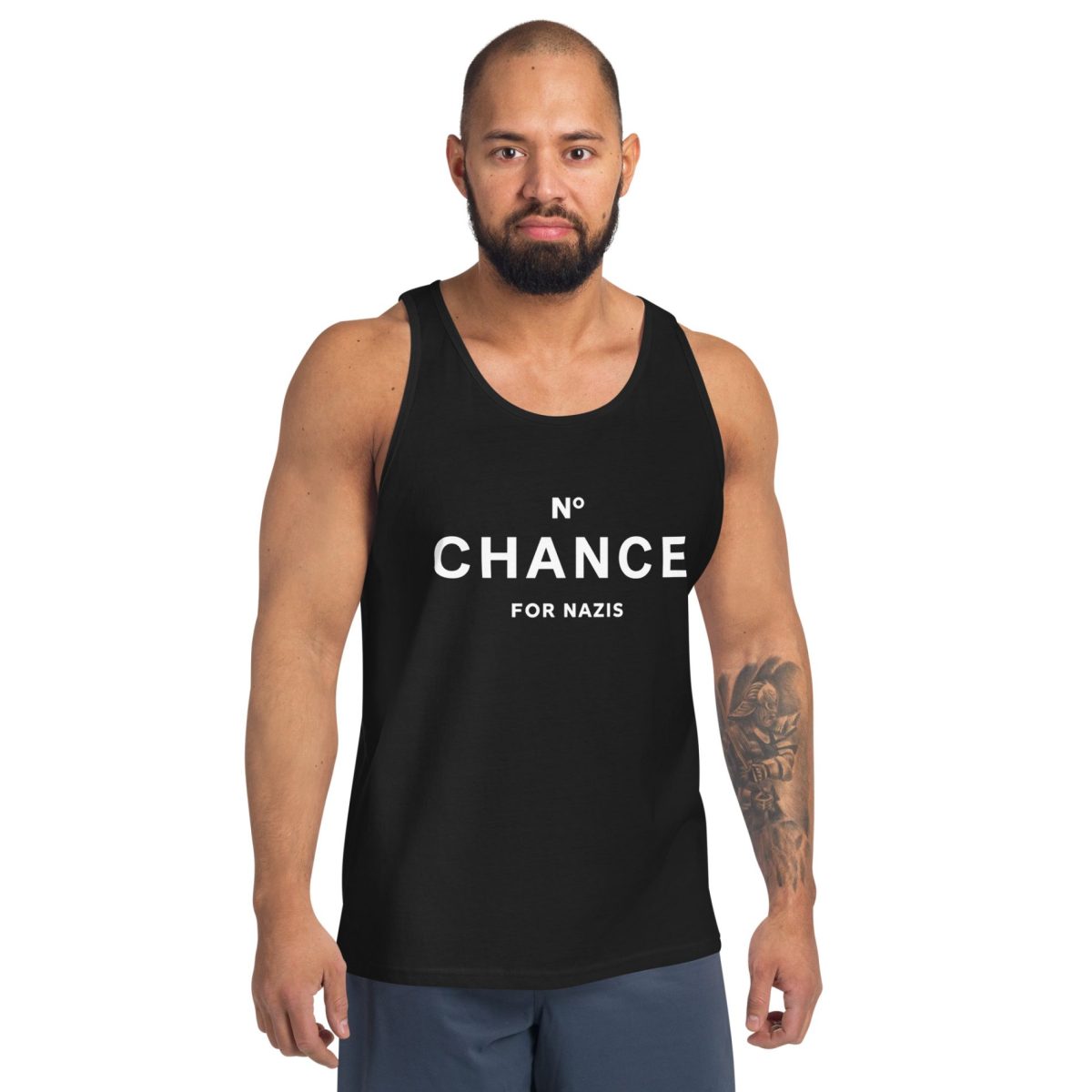 No Chance for Nazis unisex tílko
