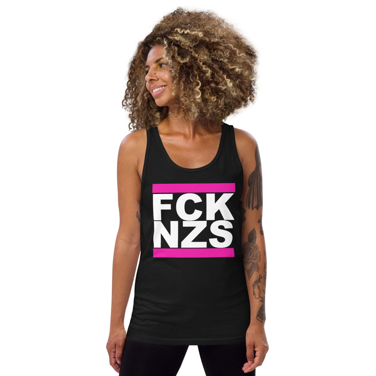 FCK NZS Pink unisex tílko