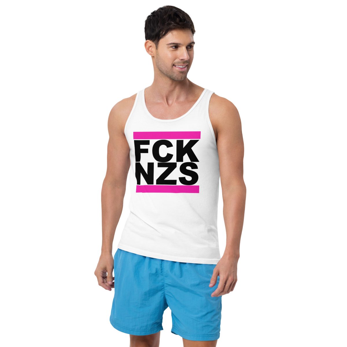 FCK NZS Pink unisex tílko