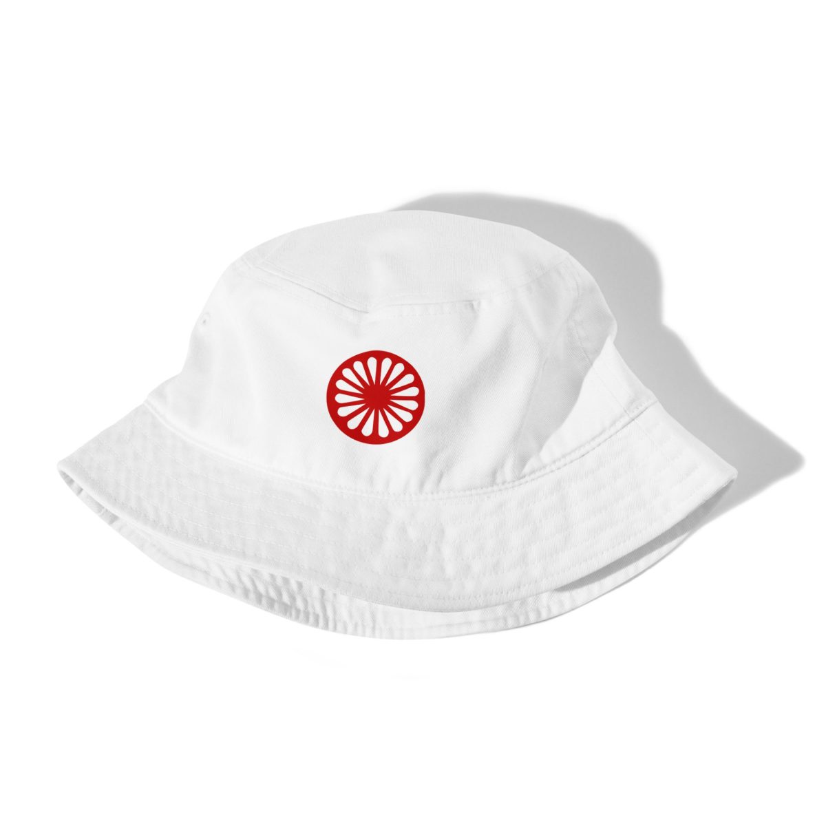 Romské kolo (červená čakra) bucket klobouk (organická bavlna)