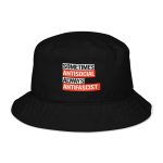 Sometimes Antisocial Always Antifascist bucket klobouk (organická bavlna)