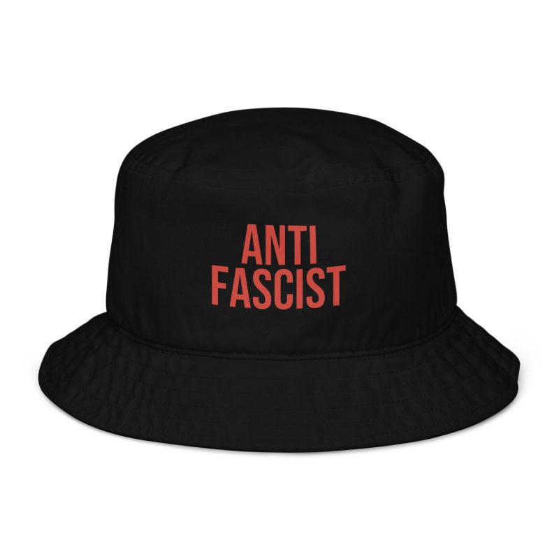 Antifascist bucket klobouk (organická bavlna)