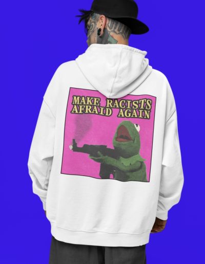 Make Racists Afraid Again unisex mikina s kapucí na zip