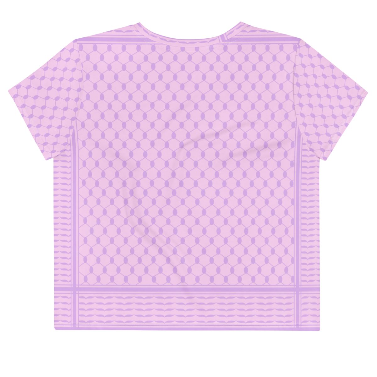Lilac Kufiya (Keffiyeh) crop top