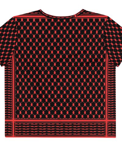 Red Kufiya (Keffiyeh) crop top