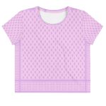 Lilac Kufiya (Keffiyeh) crop top