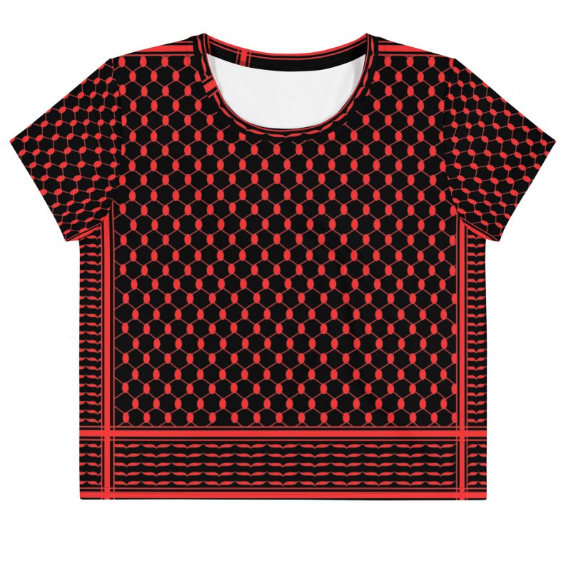 Red Kufiya (Keffiyeh) crop top
