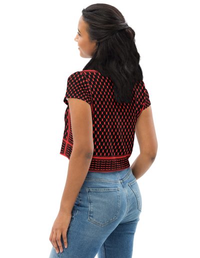Red Kufiya (Keffiyeh) crop top