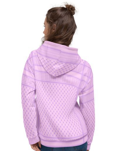 Lilac Kufiya (Keffiyeh) recyklovaná unisex mikina