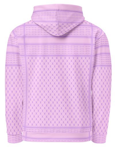 Lilac Kufiya (Keffiyeh) recyklovaná unisex mikina