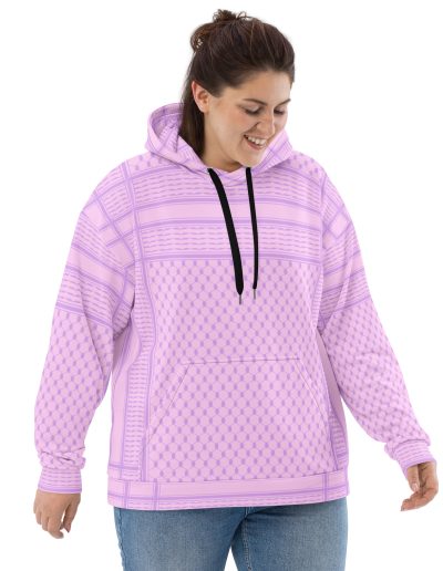Lilac Kufiya (Keffiyeh) recyklovaná unisex mikina