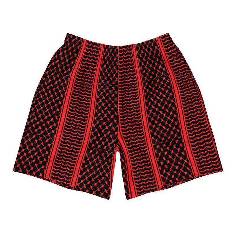 Red Kufiya (Keffiyeh) unisex recyklované kraťasy