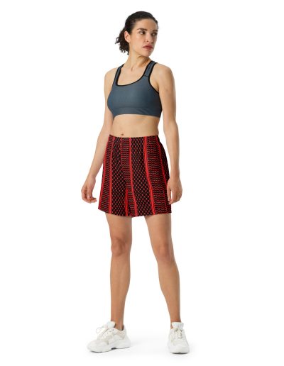 Red Kufiya (Keffiyeh) unisex recyklované kraťasy