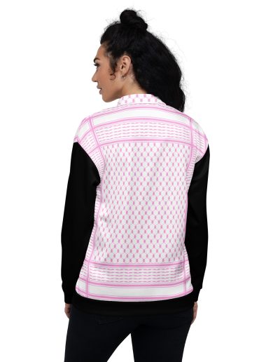 Baby Pink Kufiya (Keffiyeh) unisex bomber bunda