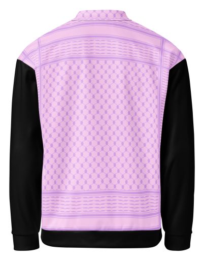 Lilac Kufiya (Keffiyeh) unisex bomber bunda
