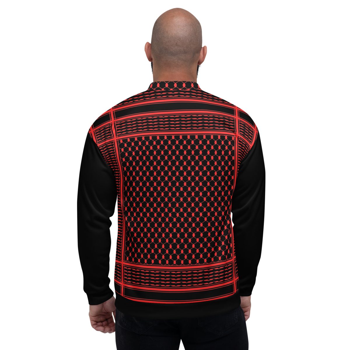 Red Kufiya (Keffiyeh) unisex bomber bunda