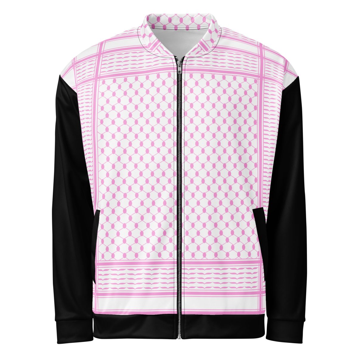 Baby Pink Kufiya (Keffiyeh) unisex bomber bunda