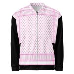 Baby Pink Kufiya (Keffiyeh) unisex bomber bunda