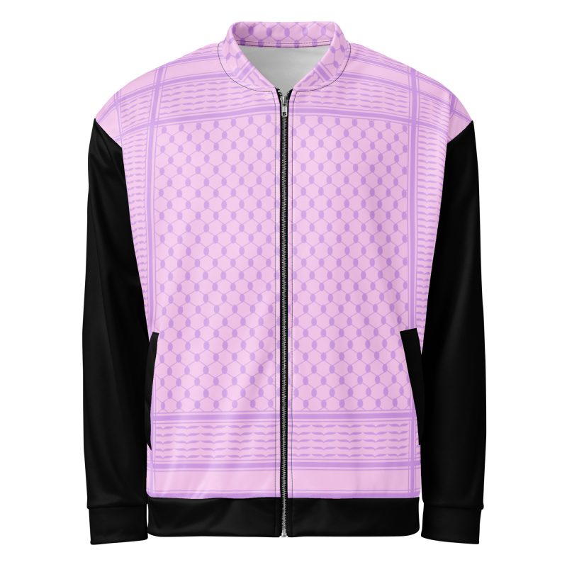 Lilac Kufiya (Keffiyeh) unisex bomber bunda