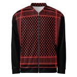 Red Kufiya (Keffiyeh) unisex bomber bunda