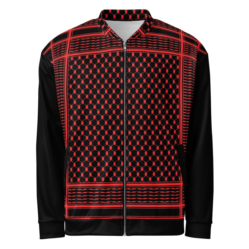 Red Kufiya (Keffiyeh) unisex bomber bunda