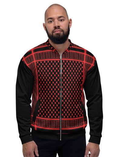 Red Kufiya (Keffiyeh) unisex bomber bunda