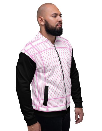 Baby Pink Kufiya (Keffiyeh) unisex bomber bunda