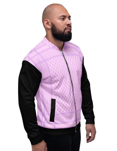 Lilac Kufiya (Keffiyeh) unisex bomber bunda