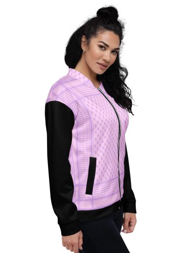 Lilac Kufiya (Keffiyeh) unisex bomber bunda