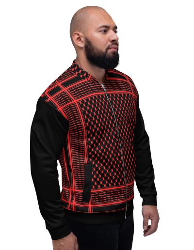 Red Kufiya (Keffiyeh) unisex bomber bunda