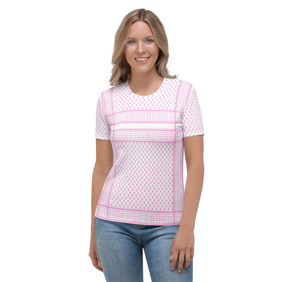 Baby Pink Kufiya (Keffiyeh) dámské tričko
