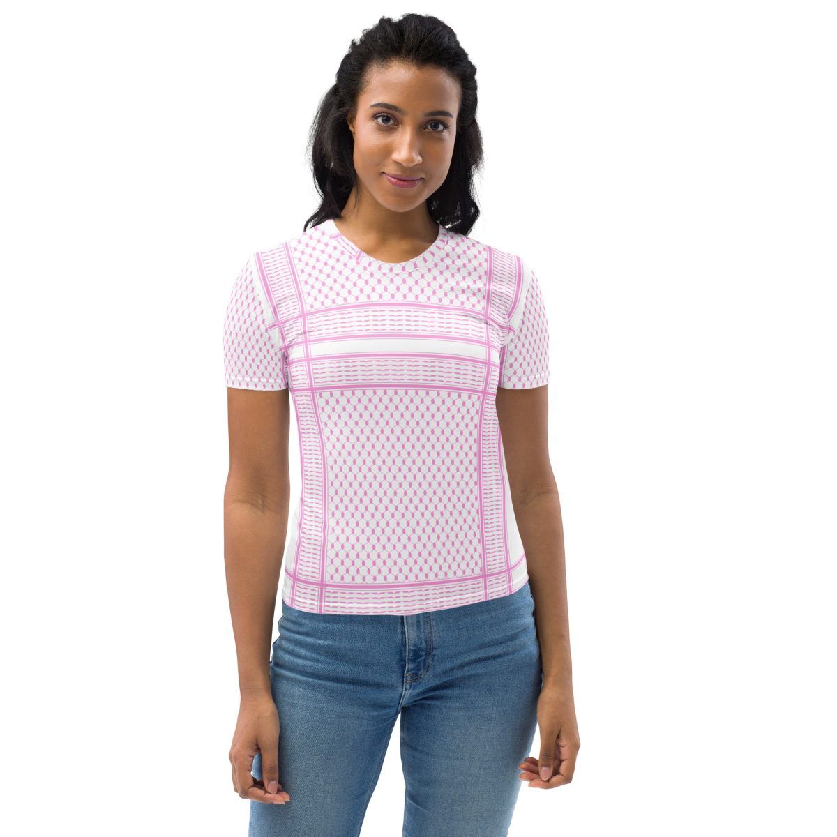 Baby Pink Kufiya (Keffiyeh) dámské tričko